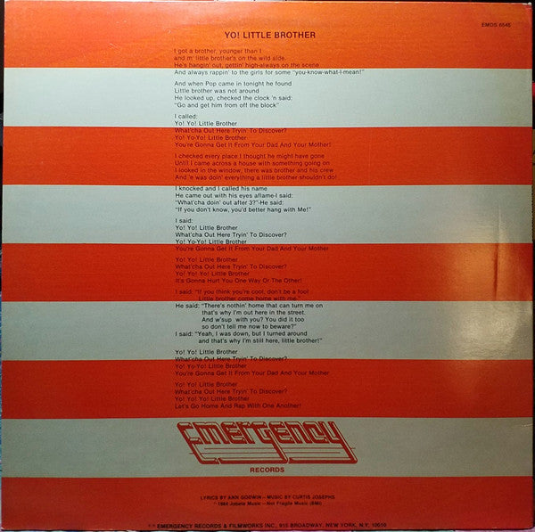 Nolan Thomas : Yo! Little Brother (12")