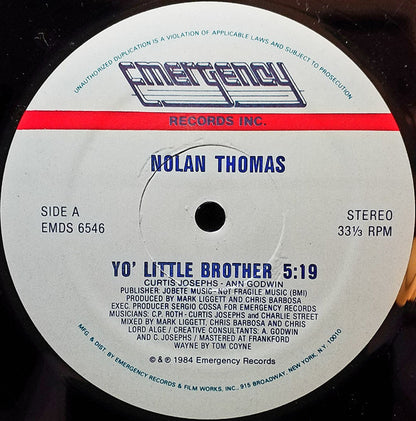 Nolan Thomas : Yo! Little Brother (12")