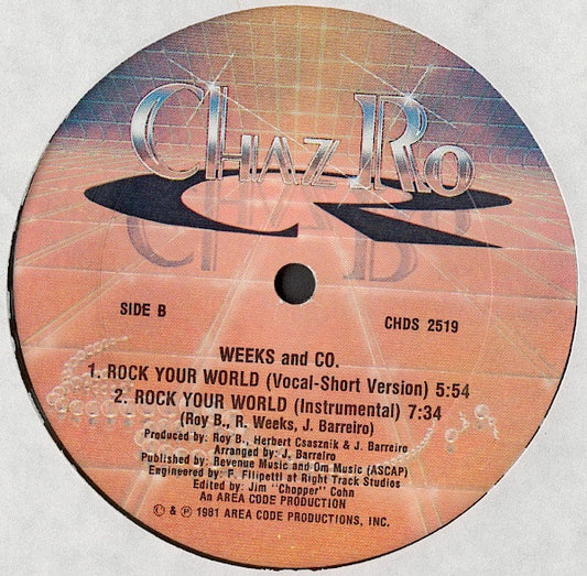 Weeks & Co. : Rock Your World (12")