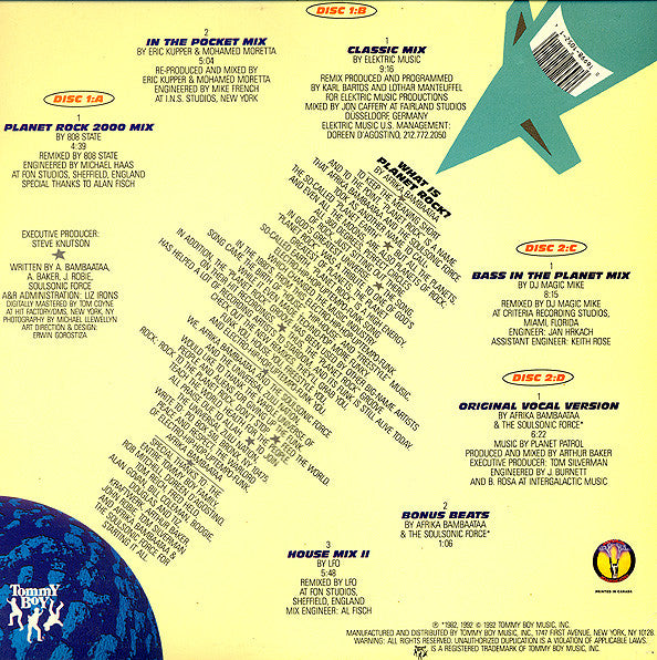 Afrika Bambaataa & The Soulsonic Force* : Don't Stop... Planet Rock / The Remix EP (2x12", EP)