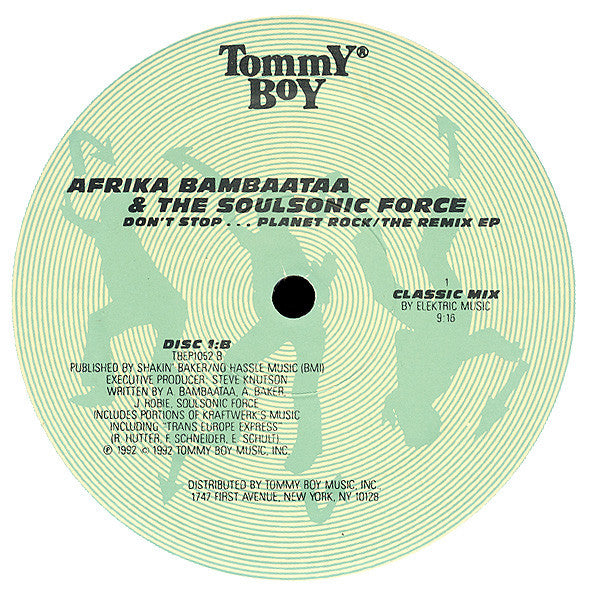 Afrika Bambaataa & The Soulsonic Force* : Don't Stop... Planet Rock / The Remix EP (2x12", EP)