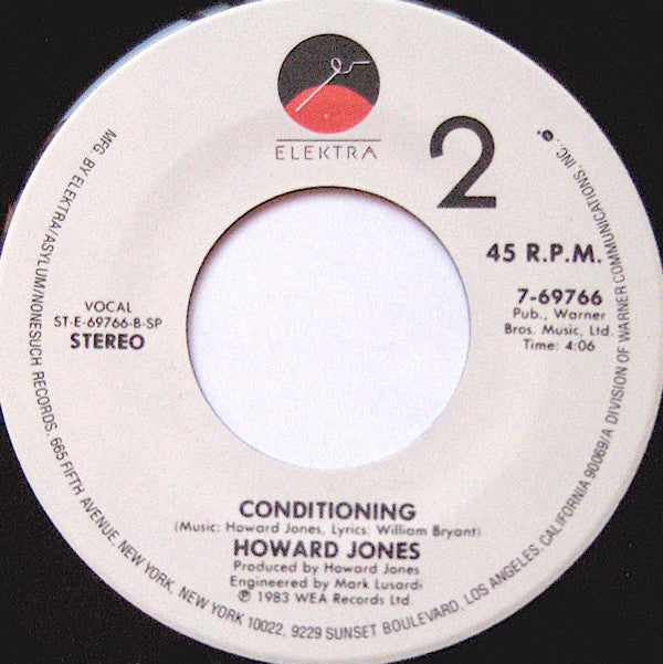 Howard Jones : New Song (7", Single, Spe)