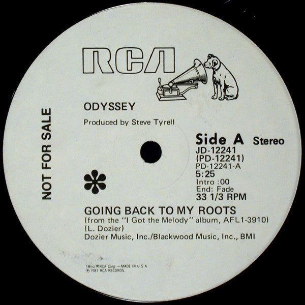 Odyssey (2) : Going Back To My Roots (12", Promo)