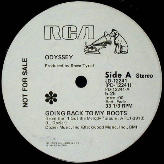 Odyssey (2) : Going Back To My Roots (12", Promo)