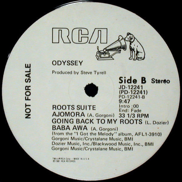 Odyssey (2) : Going Back To My Roots (12", Promo)