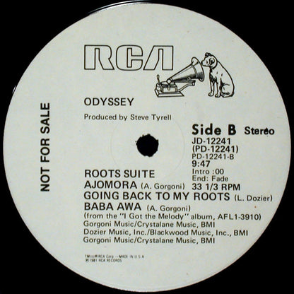 Odyssey (2) : Going Back To My Roots (12", Promo)