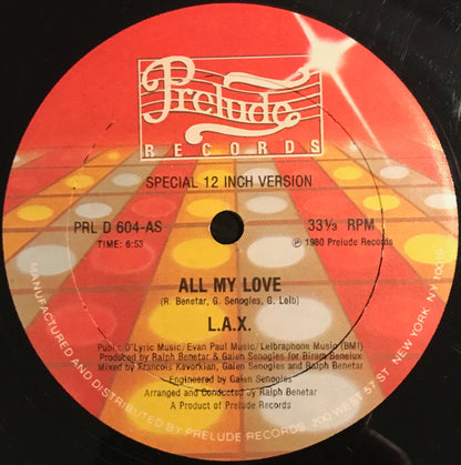 L.A.X. : All My Love (12")