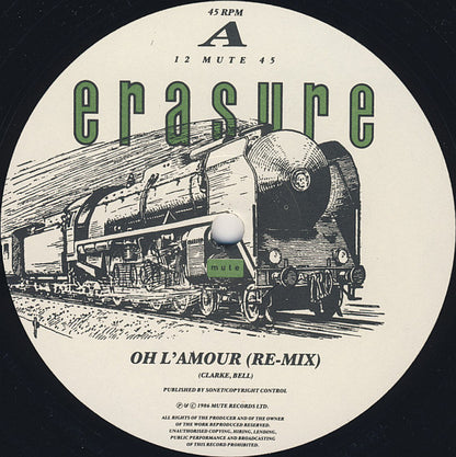 Erasure : Oh L'Amour (12", Single)
