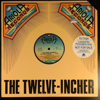 The Three Degrees : My Simple Heart (12", Promo, Ter)