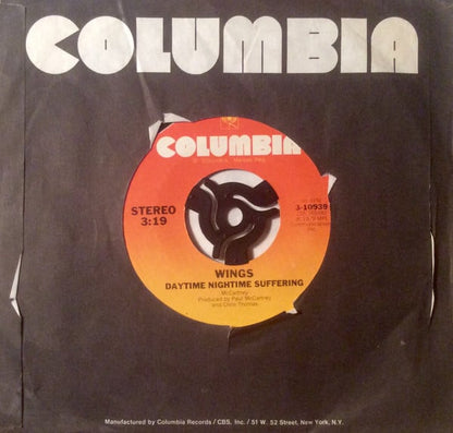 Wings (2) : Goodnight Tonight (7", Styrene, Ter)