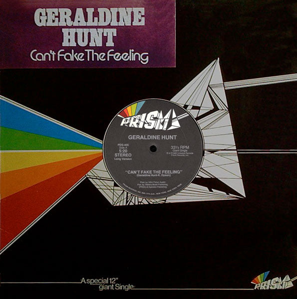 Geraldine Hunt : Can't Fake The Feeling (12", Single)