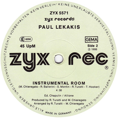 Paul Lekakis : Boom Boom (Let's Go Back To My Room) (12", Maxi)