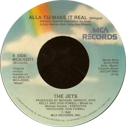 The Jets : Make It Real (7", Single, Pin)