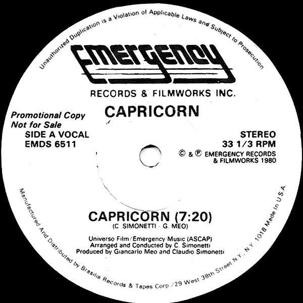 Capricorn (3) : Capricorn (12", Promo)