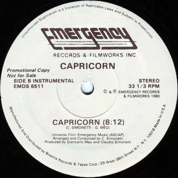 Capricorn (3) : Capricorn (12", Promo)