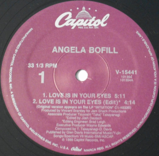 Angela Bofill : Love Is In Your Eyes (12")