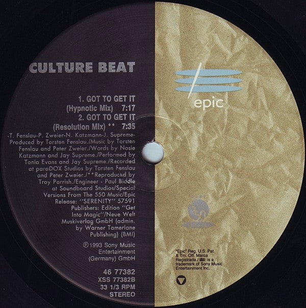 Culture Beat : Got To Get It (12")