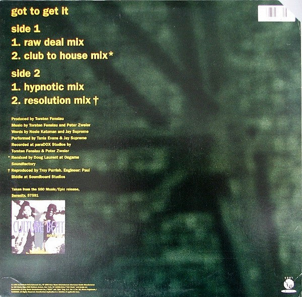 Culture Beat : Got To Get It (12")