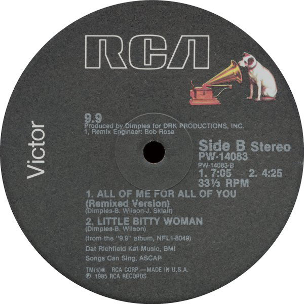 9.9 : All Of Me For All Of You (12")