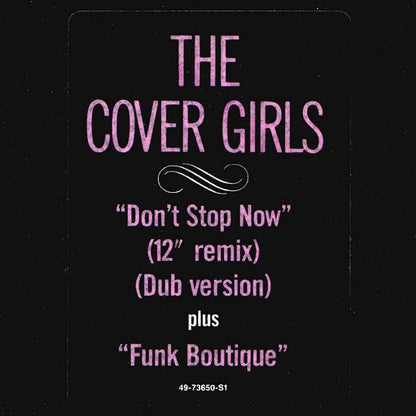 The Cover Girls : Don't Stop Now / Funk Boutique (12")