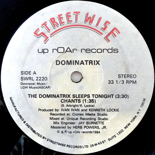 Dominatrix : The Dominatrix Sleeps Tonight (12", Pla)