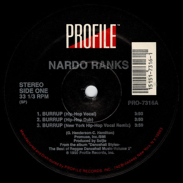 Nardo Ranks : Burrup (12")