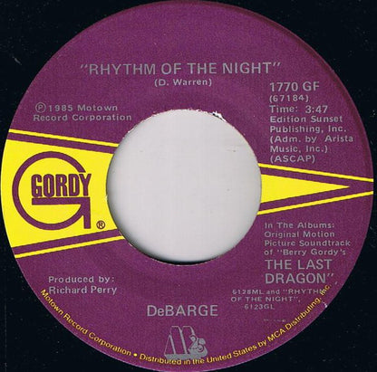 DeBarge : Rhythm Of The Night (7")