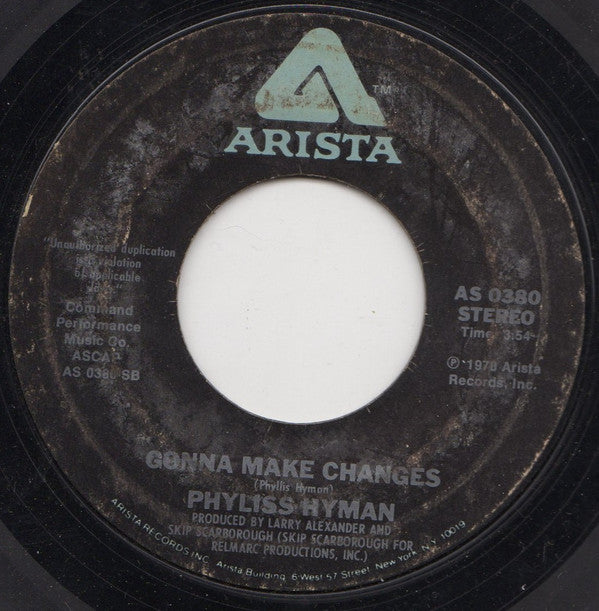 Phyllis Hyman : Somewhere In My Lifetime (7", Single, Bla)