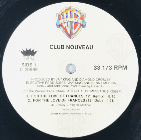 Club Nouveau : For The Love Of Frances (12", Maxi)