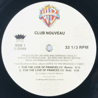 Club Nouveau : For The Love Of Frances (12", Maxi)
