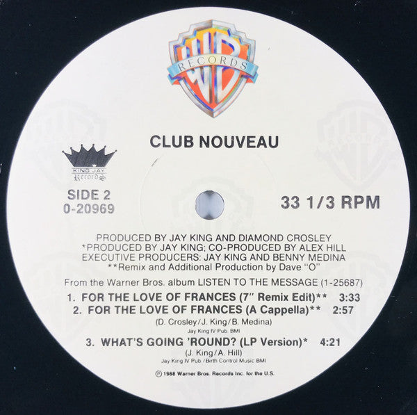 Club Nouveau : For The Love Of Frances (12", Maxi)