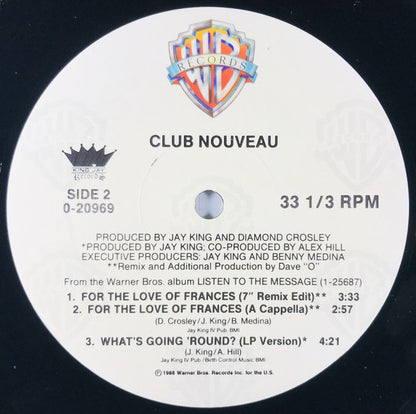 Club Nouveau : For The Love Of Frances (12", Maxi)