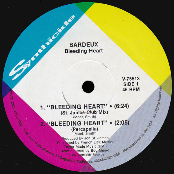 Bardeux : Bleeding Heart (12")