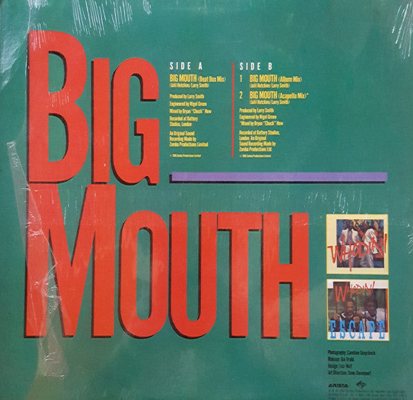 Whodini : Big Mouth (12", Single)