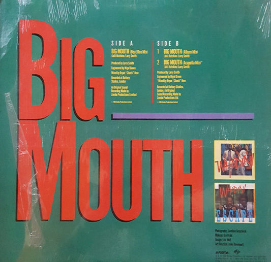 Whodini : Big Mouth (12", Single)