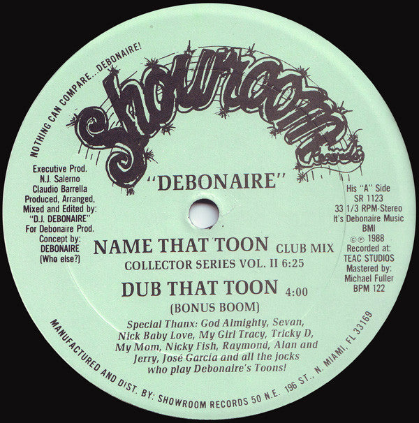 DJ Debonaire : Name That Toon (12")