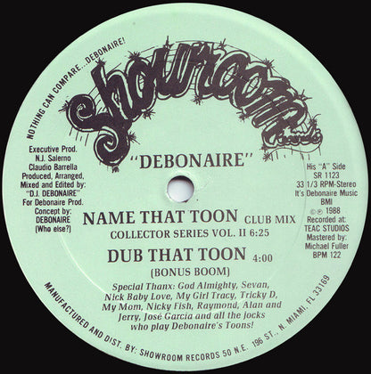 DJ Debonaire : Name That Toon (12")