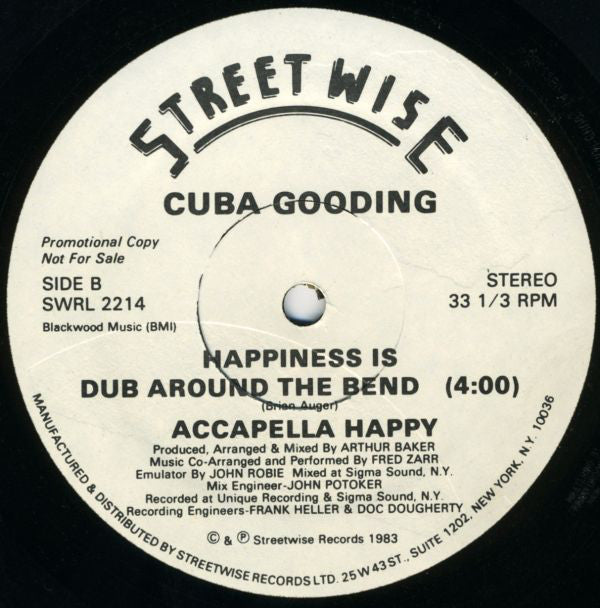 Cuba Gooding : Happiness Is Just Around The Bend (12", Promo)