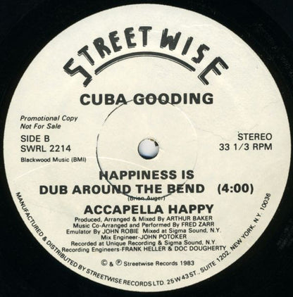 Cuba Gooding : Happiness Is Just Around The Bend (12", Promo)