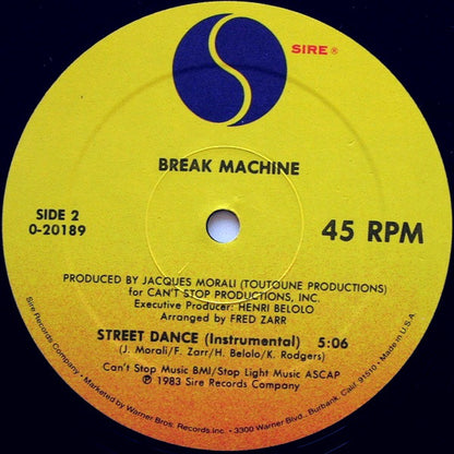 Break Machine : Street Dance (12", Maxi)