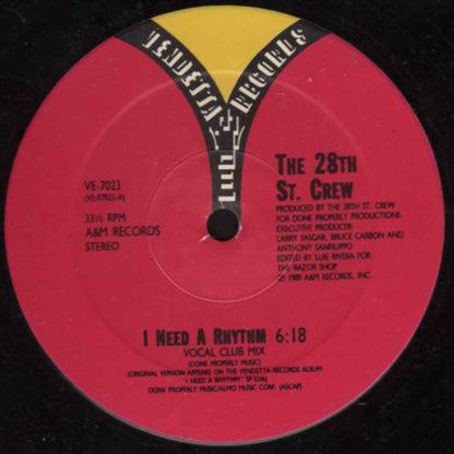 The 28th St. Crew* : I Need A Rhythm (12", SRC)