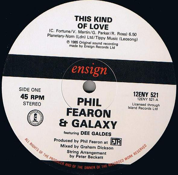 Phil Fearon & Galaxy Featuring Dorothy Galdez : This Kind Of Love (12")
