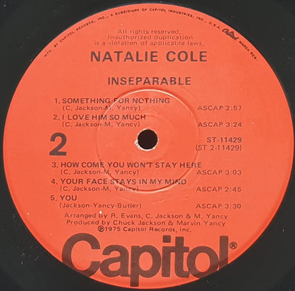 Natalie Cole : Inseparable (LP, Album, Win)
