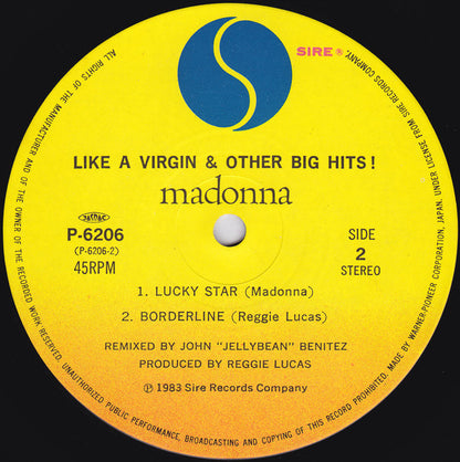 Madonna : Like A Virgin & Other Big Hits! (12", MiniAlbum, Comp)