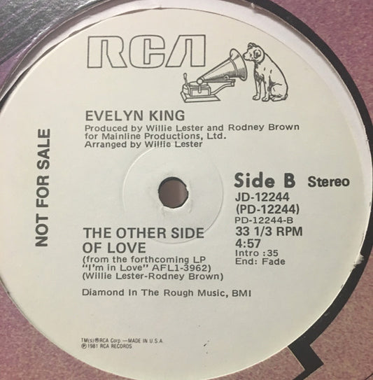 Evelyn King : I'm In Love / The Other Side Of Love (12", Promo)