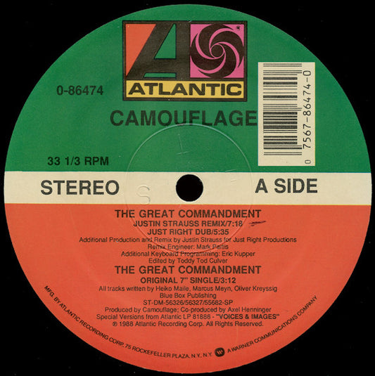 Camouflage : The Great Commandment (12", Single, SRC)