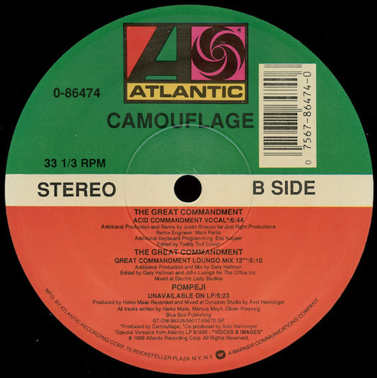 Camouflage : The Great Commandment (12", Single, SRC)