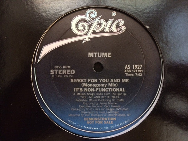 Mtume : You, Me And He (12")