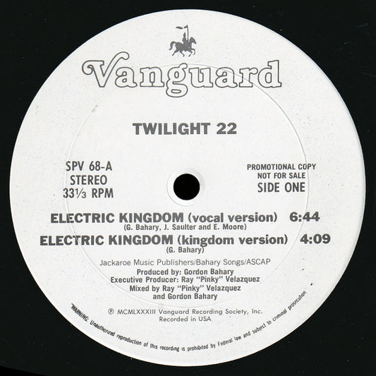 Twilight 22 : Electric Kingdom (12", Promo)