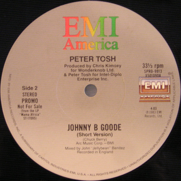 Peter Tosh : Johnny B. Goode (12", Promo)
